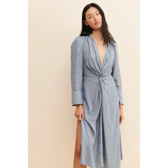 Jen’s Pirate Booty | Colisee Midi Dress in Washed Blue Floral - Picture 4 of 9